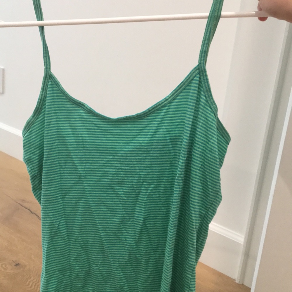 Green stripped top